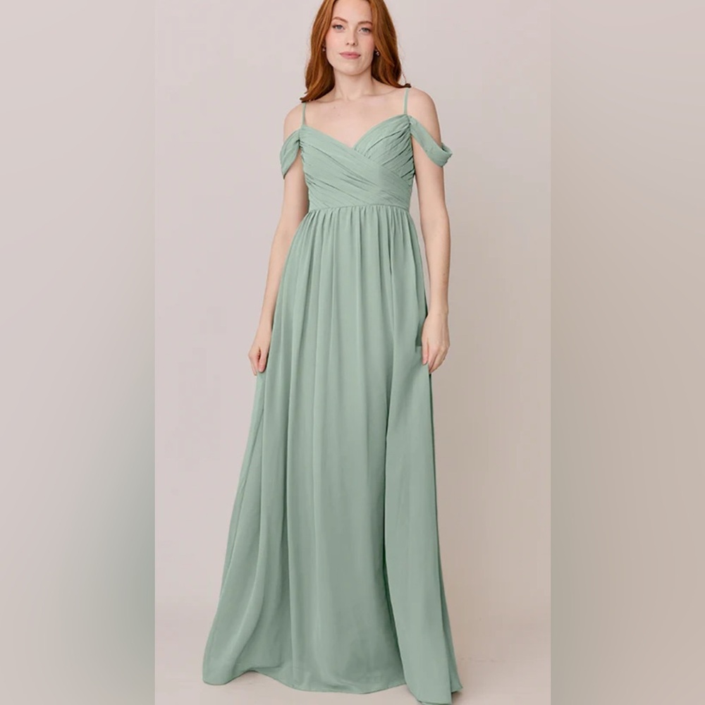 REVELRY SAGE GREEN CHIFFON LILY DRESS